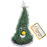 Ёлка музыкальная 17,5 см «Веселье», зелёный (работает от 3*АА - в комплект не входят)