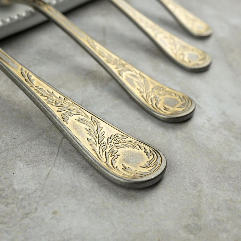 Ложка столовая 20,2 см матовая с золотом   P.L. Proff Cuisine [12]