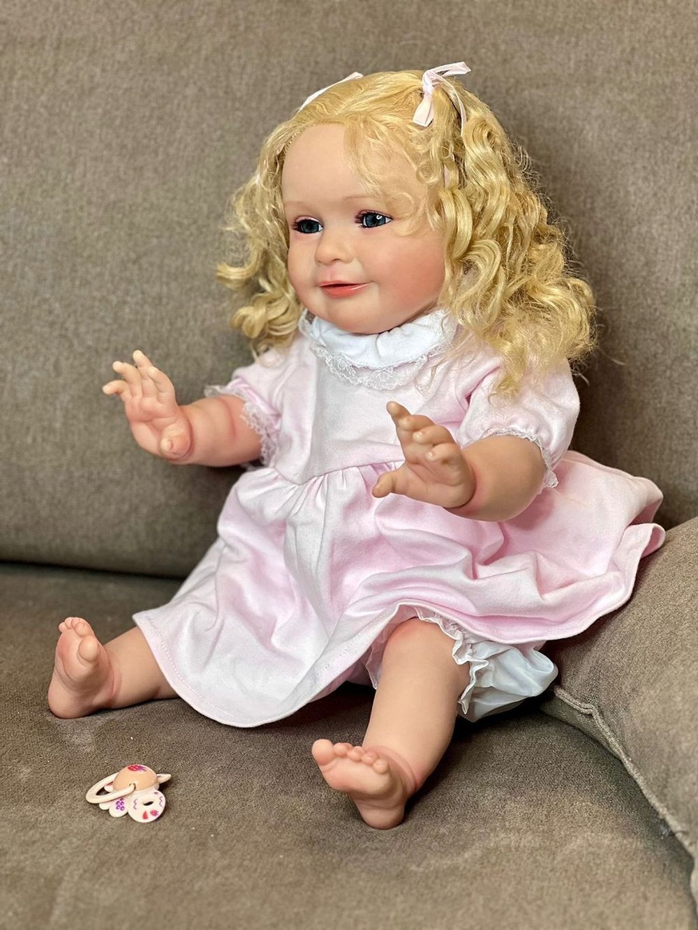 Кукла Реборн мягконабивная 60см в пакете (FA-580)