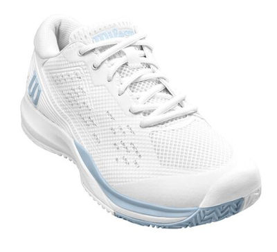 Женские Кроссовки теннисные Wilson Rush Pro Ace W - white/white/baby blue