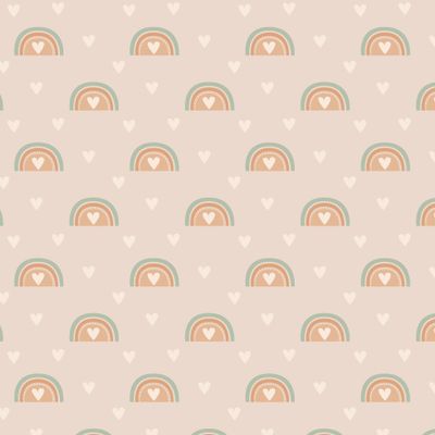 бохо радуги с сердечками