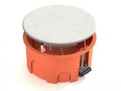 GE 41025 Коробка распаечная для Полых стен d80 пластик. лапки