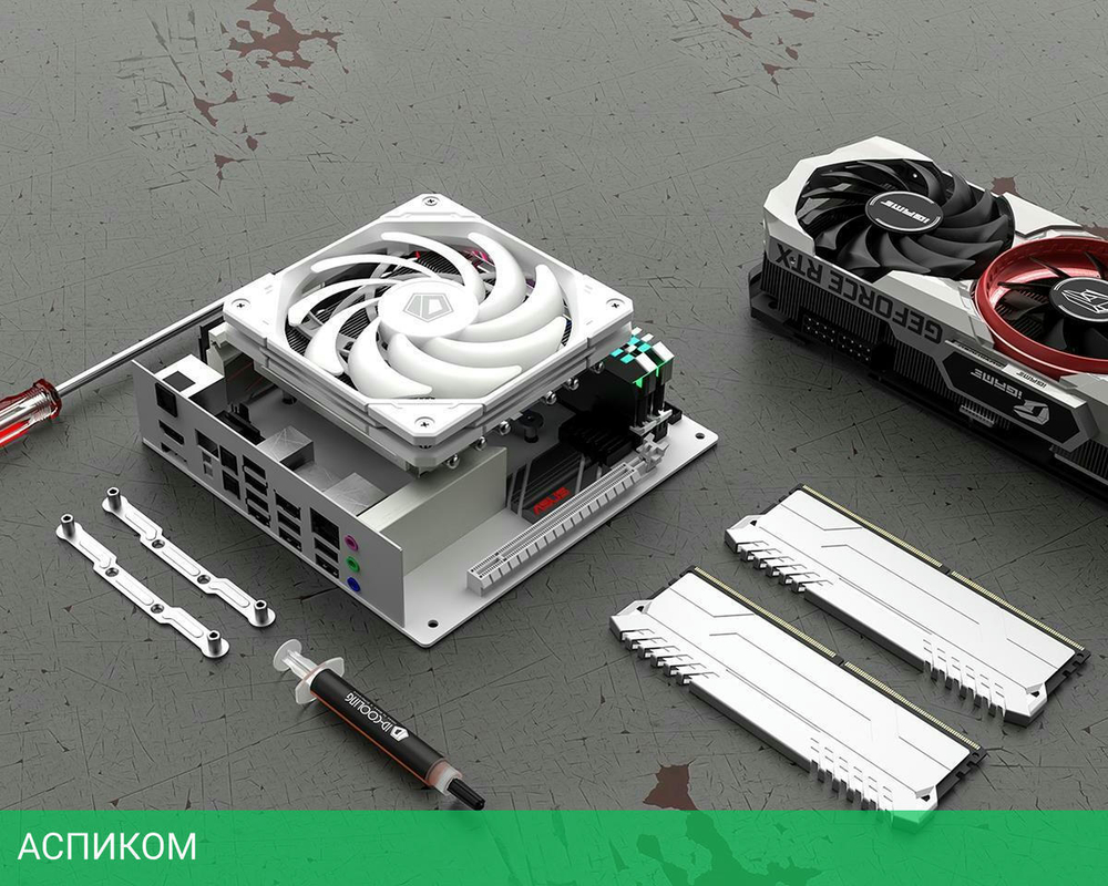 Вентилятор для корпуса ID-Cooling NO-12015-XT ARGB Snow белый