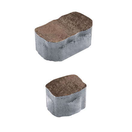 Тротуарная плитка Арена - Листопад гладкий Хаски, комплект из 2 видов плит