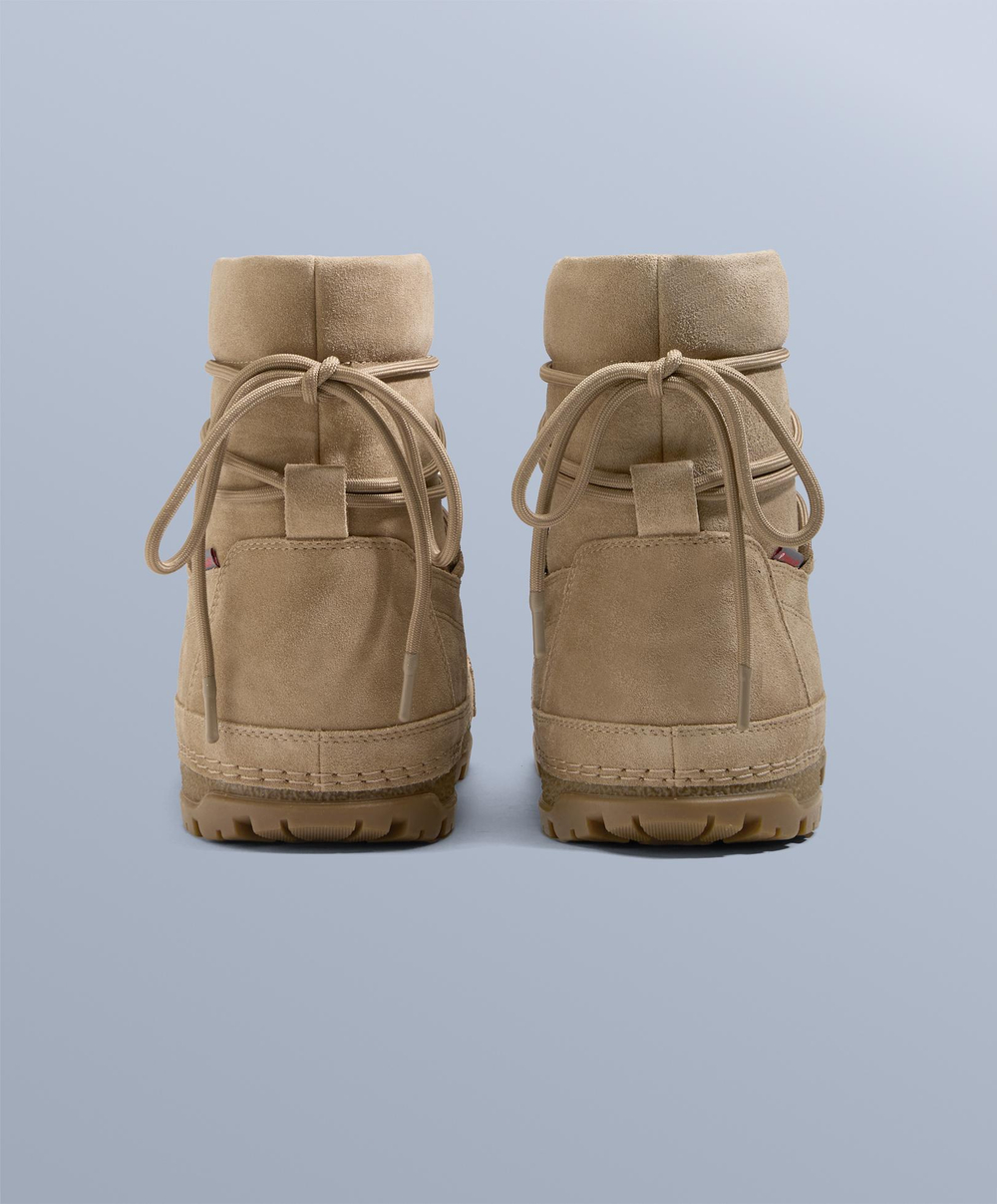 OYSHO Технически кожаные ботинки на шнуровке, песочный