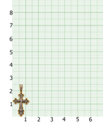 Крест с распятием позолоченный