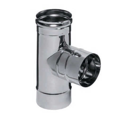 Тройник Д 90° (430/0,5 мм) Ф125 нерж