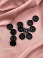 Пуговицы Арман. на прокол черные