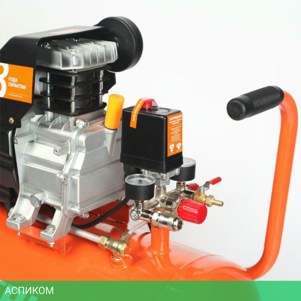 Компрессор Patriot EURO 50-260K оранжевый (525306316)