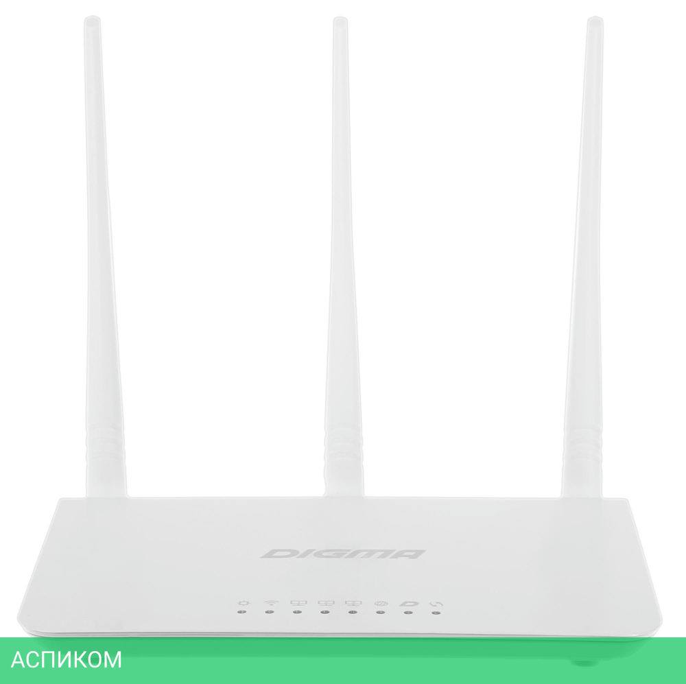 Wi-Fi роутер Digma DWR-N302 белый