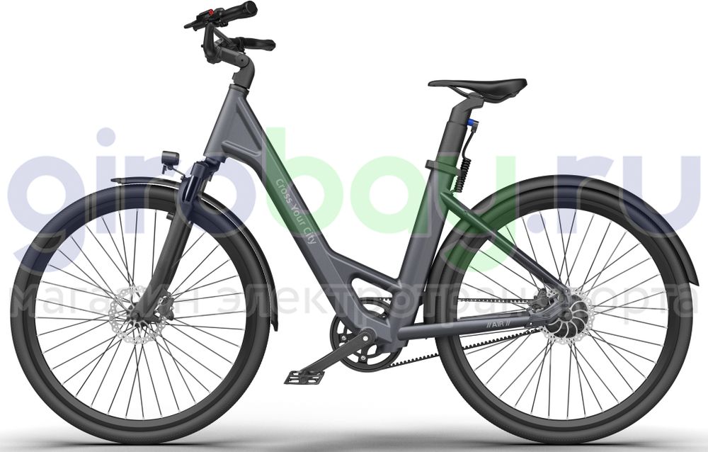 Электровелосипед ADO A28 AIR (36V/9,6Ah) - Серый фото №3