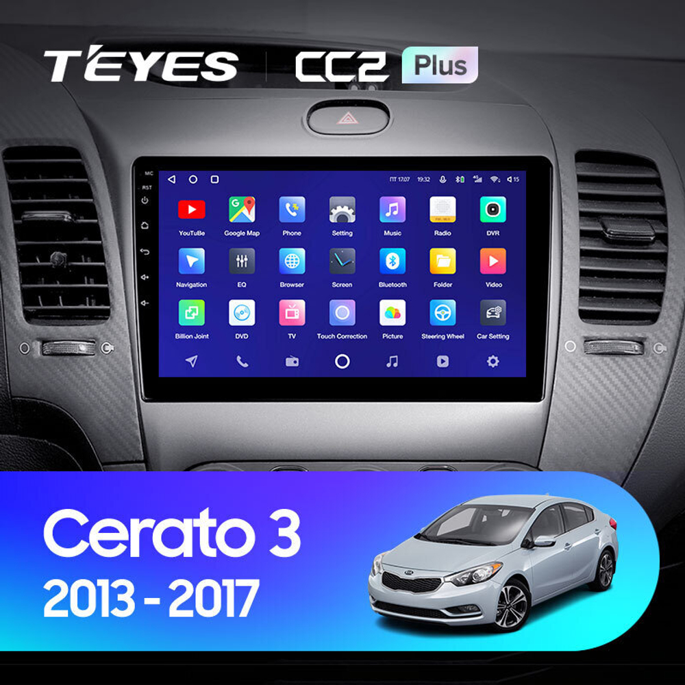 Teyes CC2 Plus 9" для KIA Cerato 2013-2017