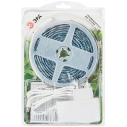 Светодиодная лента для растений ЭРА FITO-Strip Light-RB-45W-5m-12V-IP65 красно-синего спектра 5м IP65 с адаптером 12V | Светодиодные ленты для растений