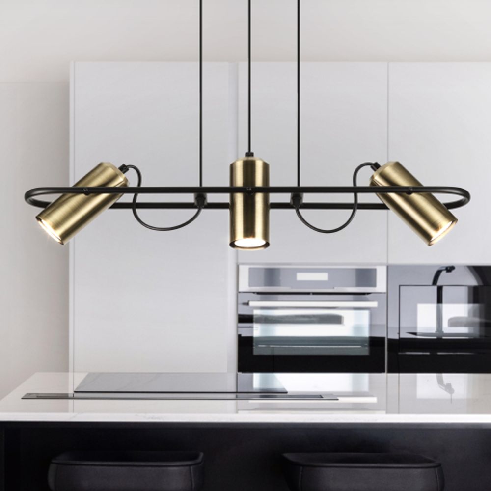 Светильник подвесной (подвес) Rivoli   3101-203 3 * GU10 25 Вт модерн потолочный