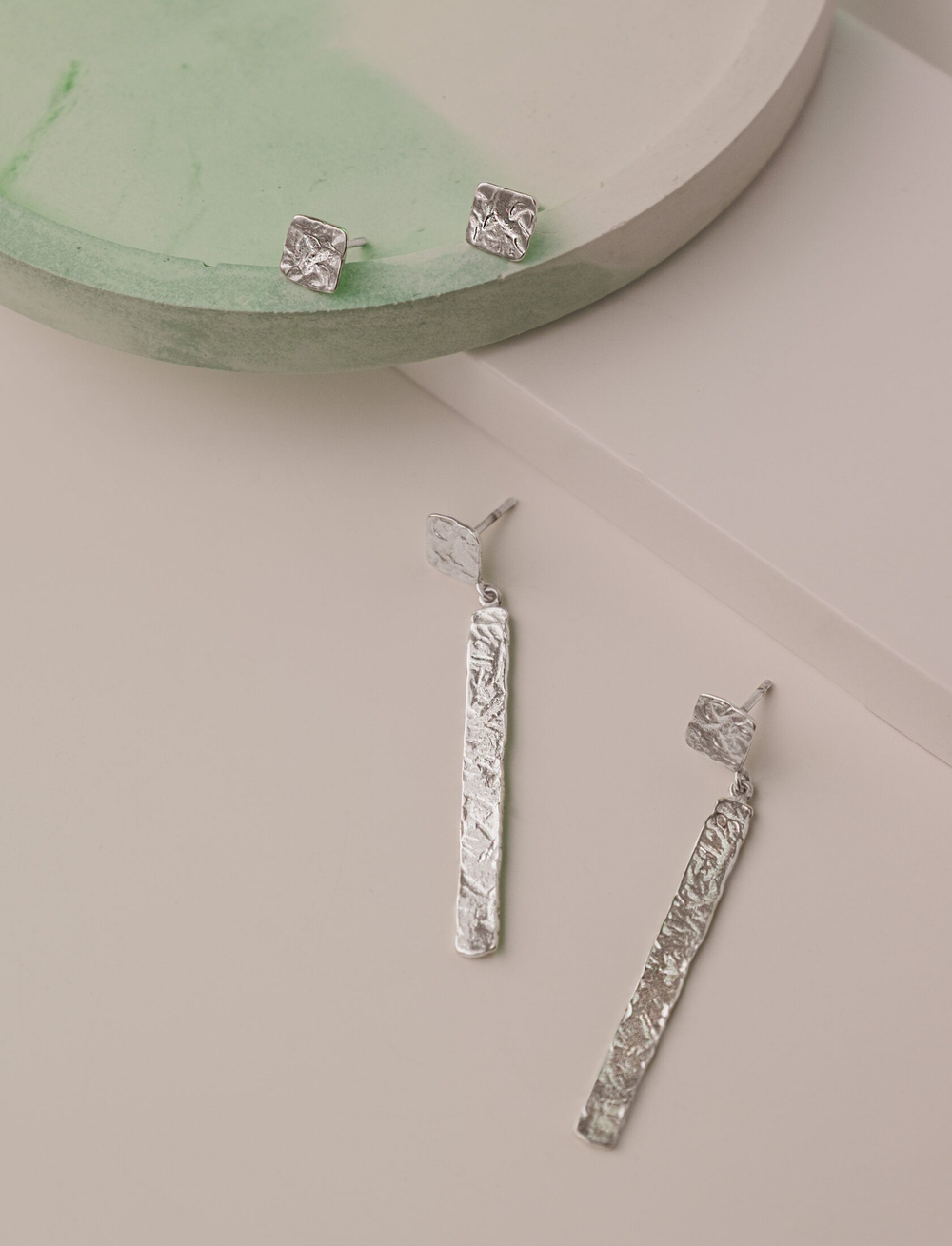 серьги мозаика длинные