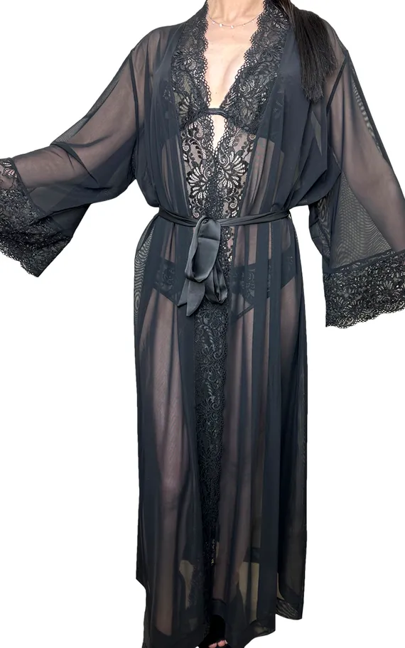 FLORANCE BLACK Пеньюар женский