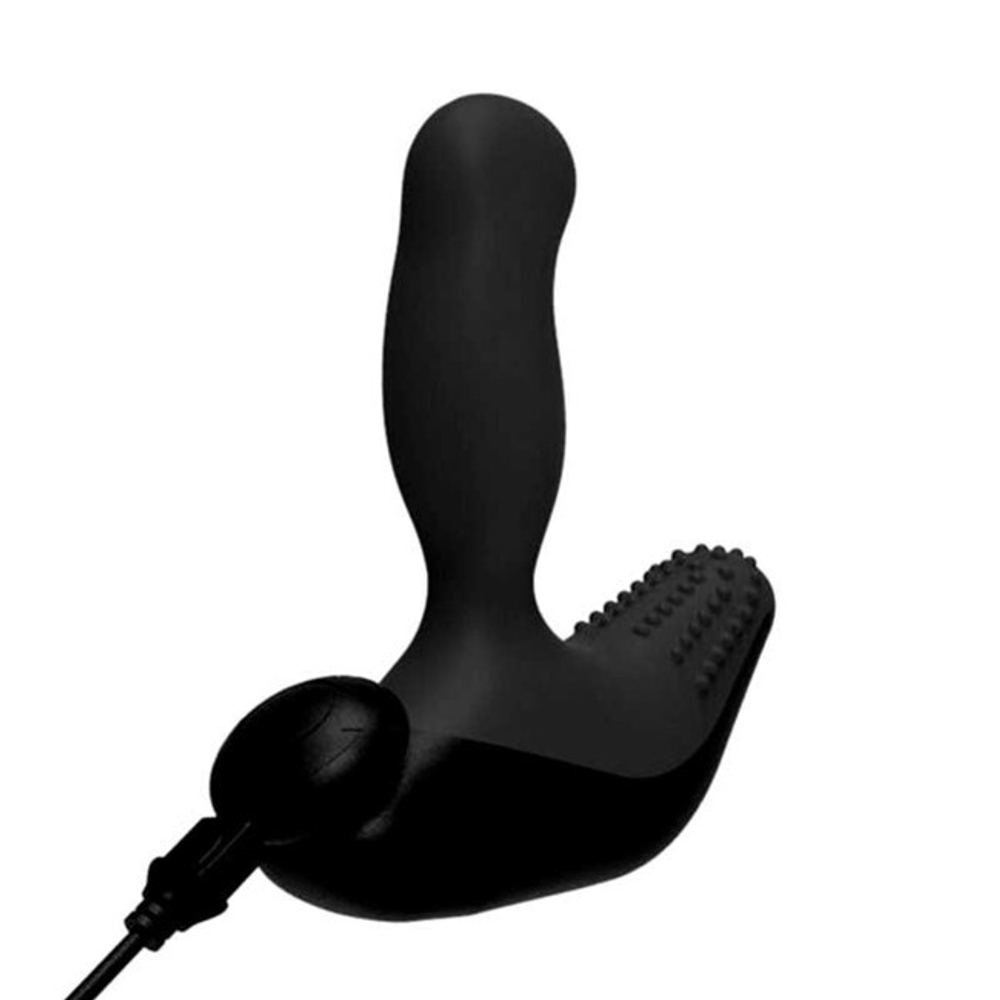 Вибромассажер простаты с вращающейся головкой Nexus Revo Black (Цвет: черный)