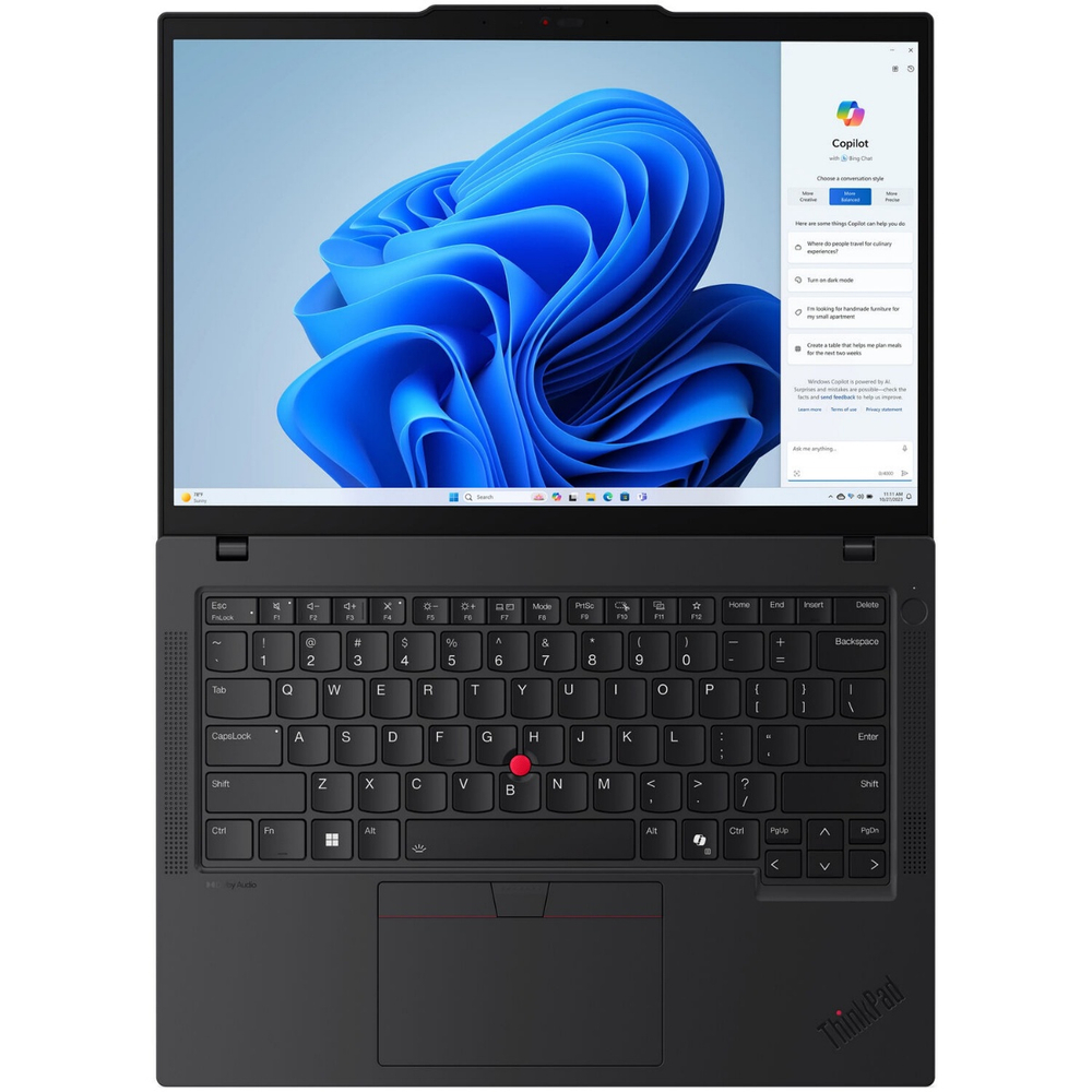 Ноутбук ThinkPad T14 Gen 5 14" WUXGA (1920x1200), Ultra 7 155U, 16GB, 512GB SSD, Intel Graphics, noOS