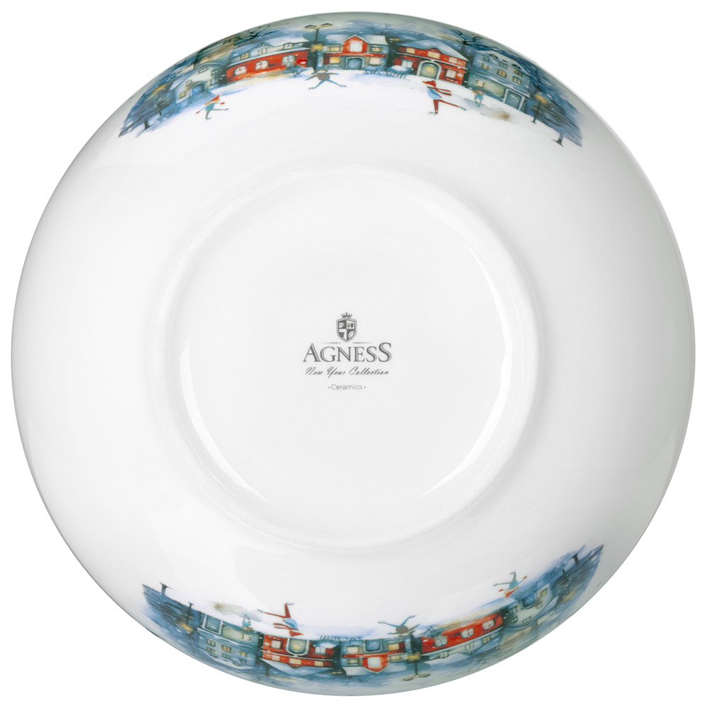 Салатник Agness "С новым годом!" 16.5х6см