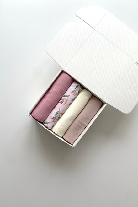 Набор пеленок "Птички и ягоды M"