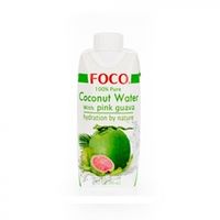 Кокосовая вода с соком розовой гуавы FOCO 330 мл Tetra Pak