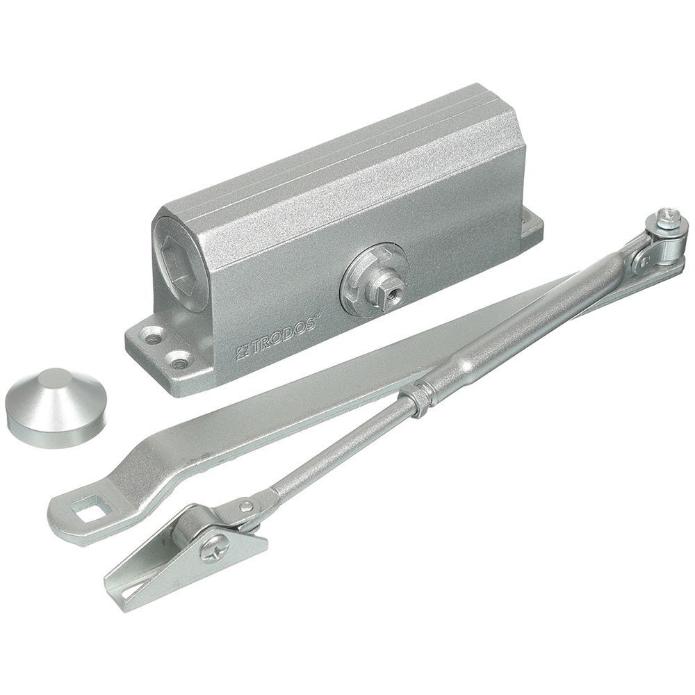 Доводчик дверной Trodos, TD-100, до 100 кг, серебр, 272014