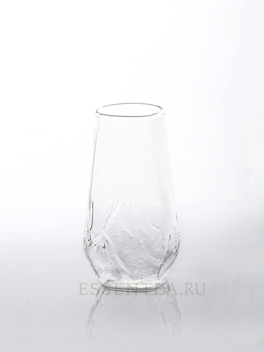 Стакан стеклянный "Байши" 480 мл с рельефным рисунком