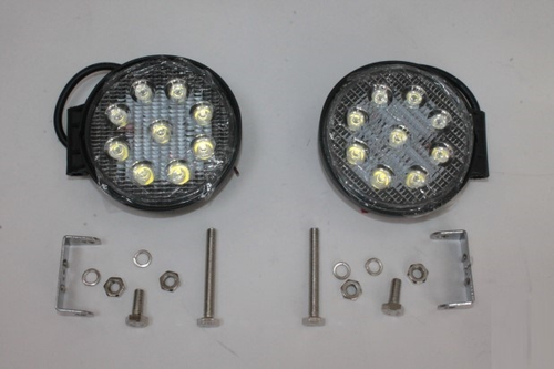 Фара светодиодная дополнительная 9 SMD 27W 10-30V (круглая) (TLT)