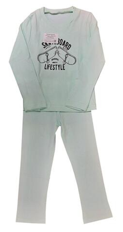Пижама для мальчиков BR3-002 р.28 мятн.скейт (Boru)