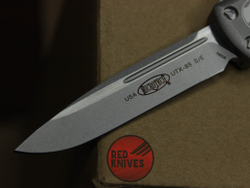 Нож Microtech UTX-85 A+++ Standard S/E - рукоять серая, стандартный апокалиптик клинок