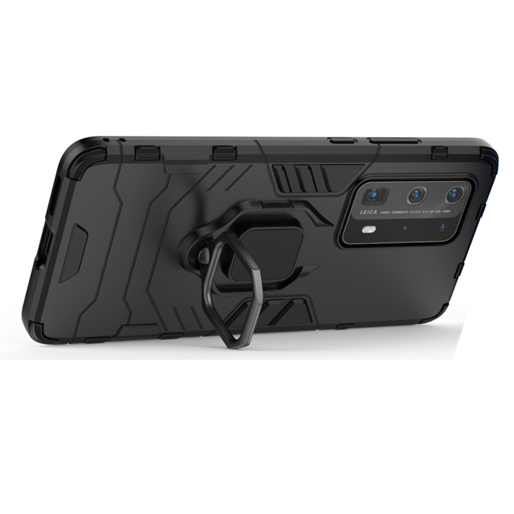 Противоударный чехол с кольцом Panther Case для Huawei P40 Pro+