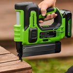 Нейлер акк. Greenworks GD24BN, 24V, б/щет,100 уд/мин, гвозди 18GA, LED,1х2Ач,ЗУ,кор (3400707CUA)