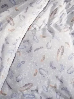 Наволочка 1шт перкаль Сказка "Перышко" 40x60 см на молнии