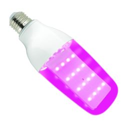 LED-B82-12W-SPBR-E27-CL PLP33WH Лампа светодиодная для растений. Форма DOUBLESIDE. прозрачная. Спектр для рассады и досвечивания в период роста. Картон. ТМ Uniel