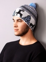 Шапка зимняя вязаная детская