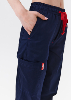 Брюки медицинские унисекс Ред Бейс, нэви хлопок