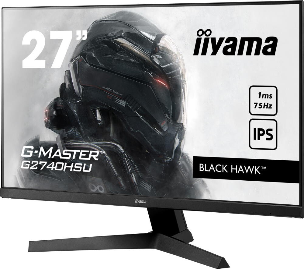 Монитор Iiyama 27;; G-Master G2740HSU-B1 1920x1080 IPS LED 75Гц 1ms HDMI DisplayPort