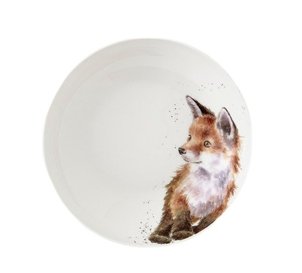 Royal Worcester - Тарелка Wrendale Designs, 22,3 см, глубокая лисица / артикул   WNB4341-XB-C  / GTIN 749151789074