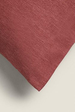 ZARA HOME ОДНОТОННЫЙ ЧЕХОЛ ДЛЯ ДЕКОРАТИВНОЙ ПОДУШКИ, СВЕТЛО-РОЗОВЫЙ