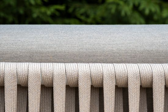 "Касабланка" лаунж-зона плетеная из роупа 4-местная, цвет серо-коричневый