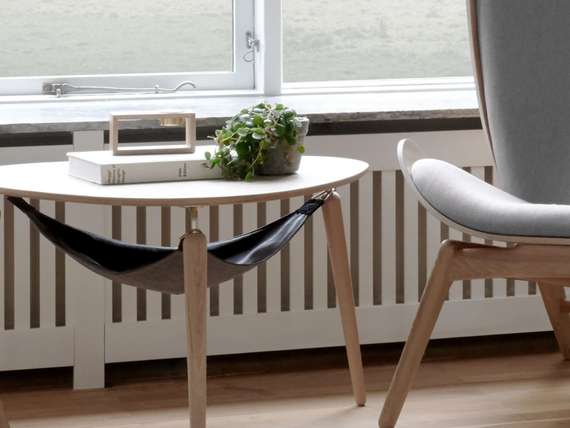 Журнальный столик Umage Hang Out, темный дуб, латунь