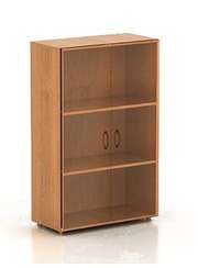 КФ20 Шкаф низкий со стеклом Фея 740х390х1206 ШФ13+ДФ11*2+ФС01*2