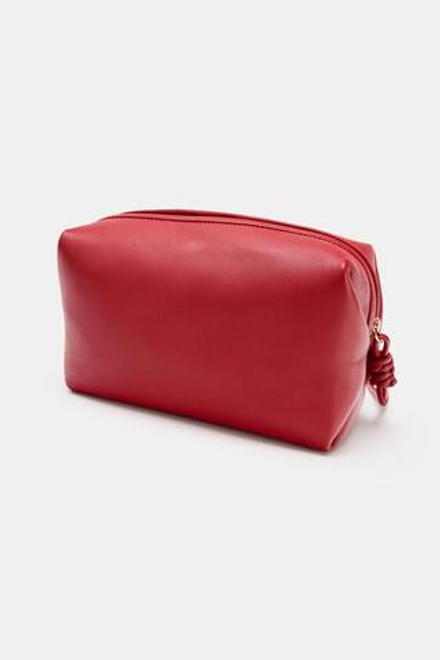 ZARA КОЖАНЫЙ НЕСЕССЕР, КРАСНЫЙ