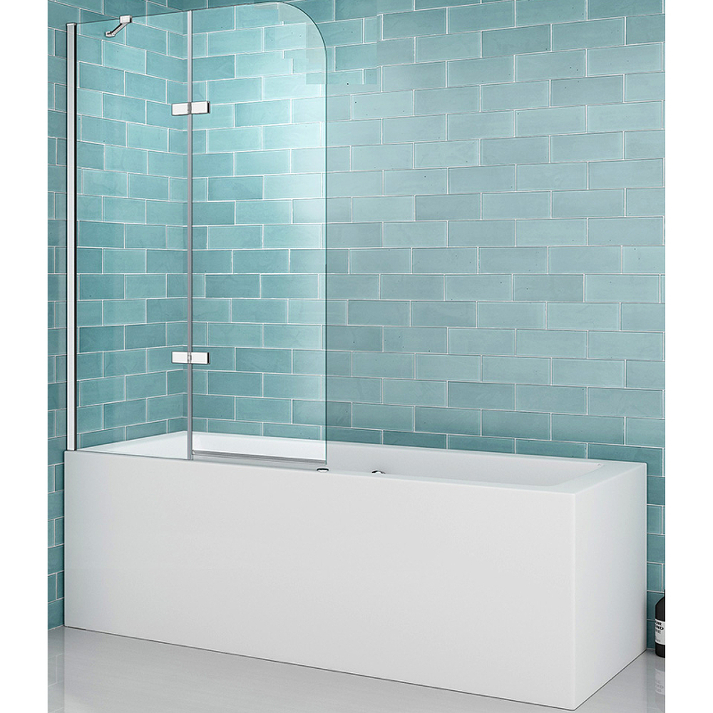 Шторка на ванну Abber Ewiges Wasser 120х140 AG51120 профиль Хром стекло прозрачное