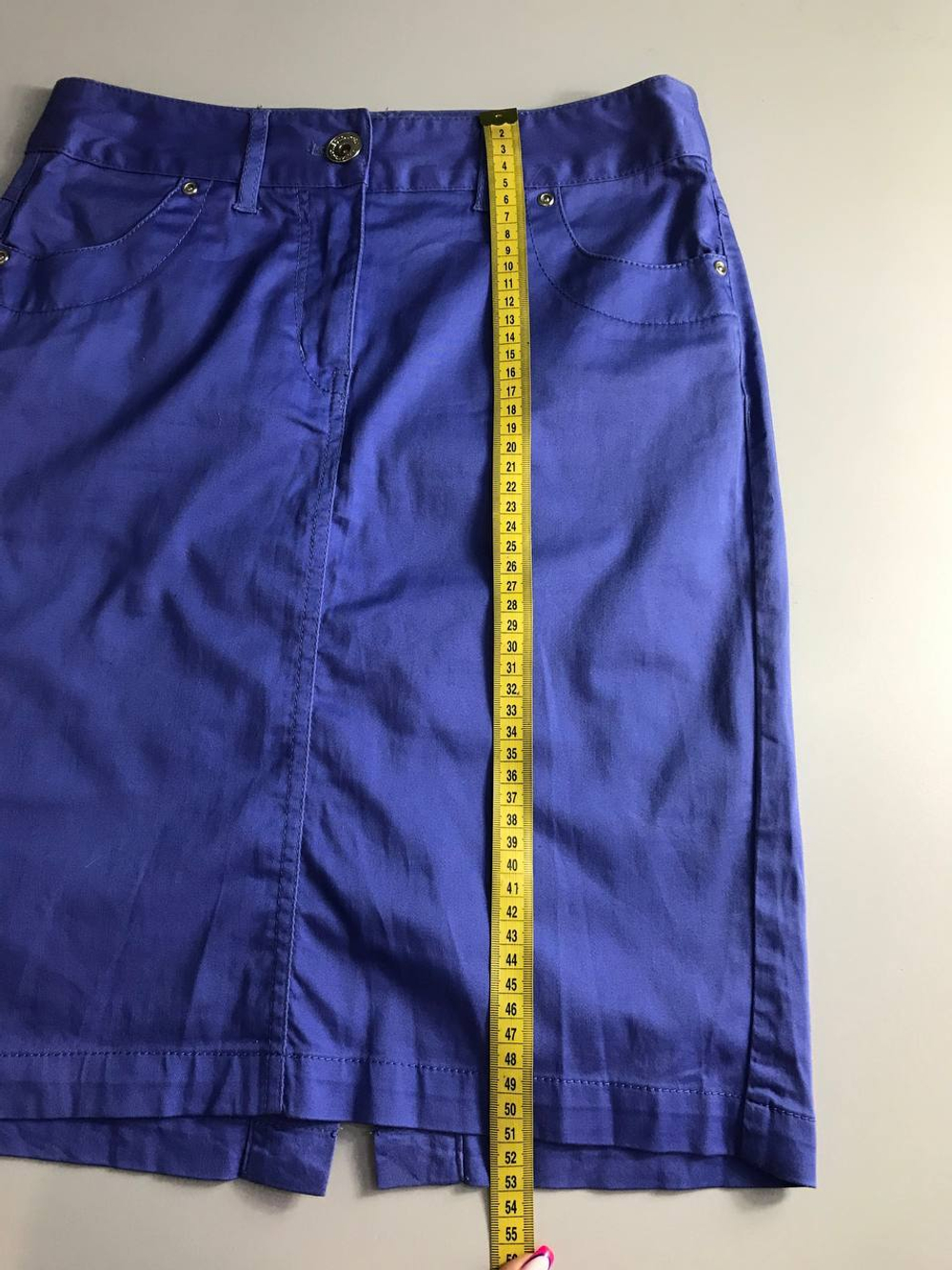 Юбка Oggi цвета индиго, маркировка 170-84, визуально 42 размер