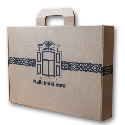 Набор из 12 сборных моделей наличников из картона