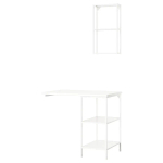Комбинация для ванной - IKEA ENHET, 101.5х63.5х222 см, белый, ЭНХЕТ ИКЕА