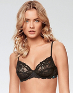 Бюстгальтер с мягкой чашкой на косточках и регулируемыми бретелями (Размер: 3B) (Цвет: черный)