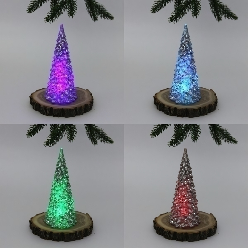 Сувенир с подсветкой «Волшебная красавица» 17 см, Серебро (работает от батареек LR44*3)