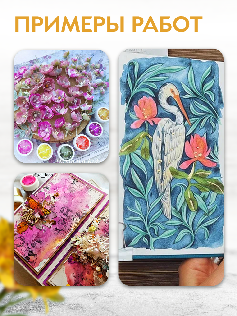 Набор сухих красок 12 цветов «Gold»